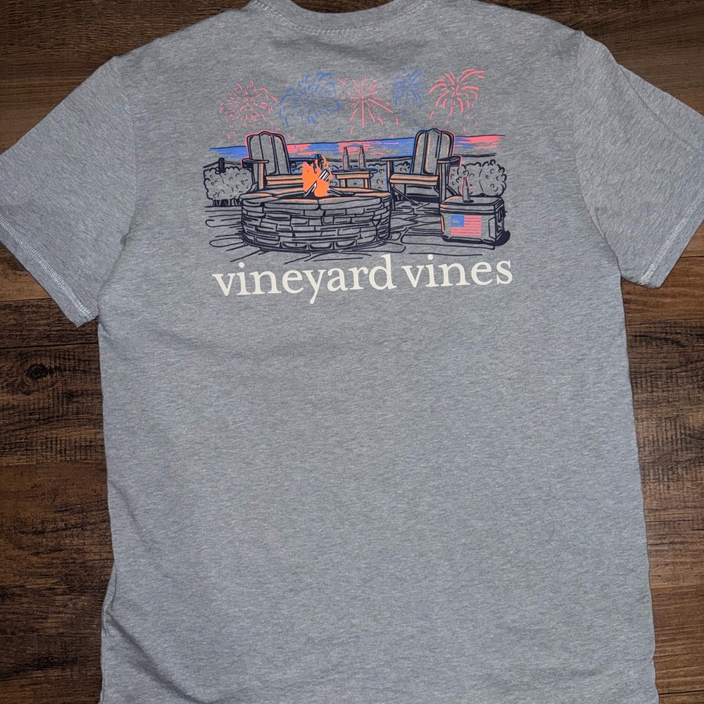 Vineyard Vines Heather Gray Graphic Tee